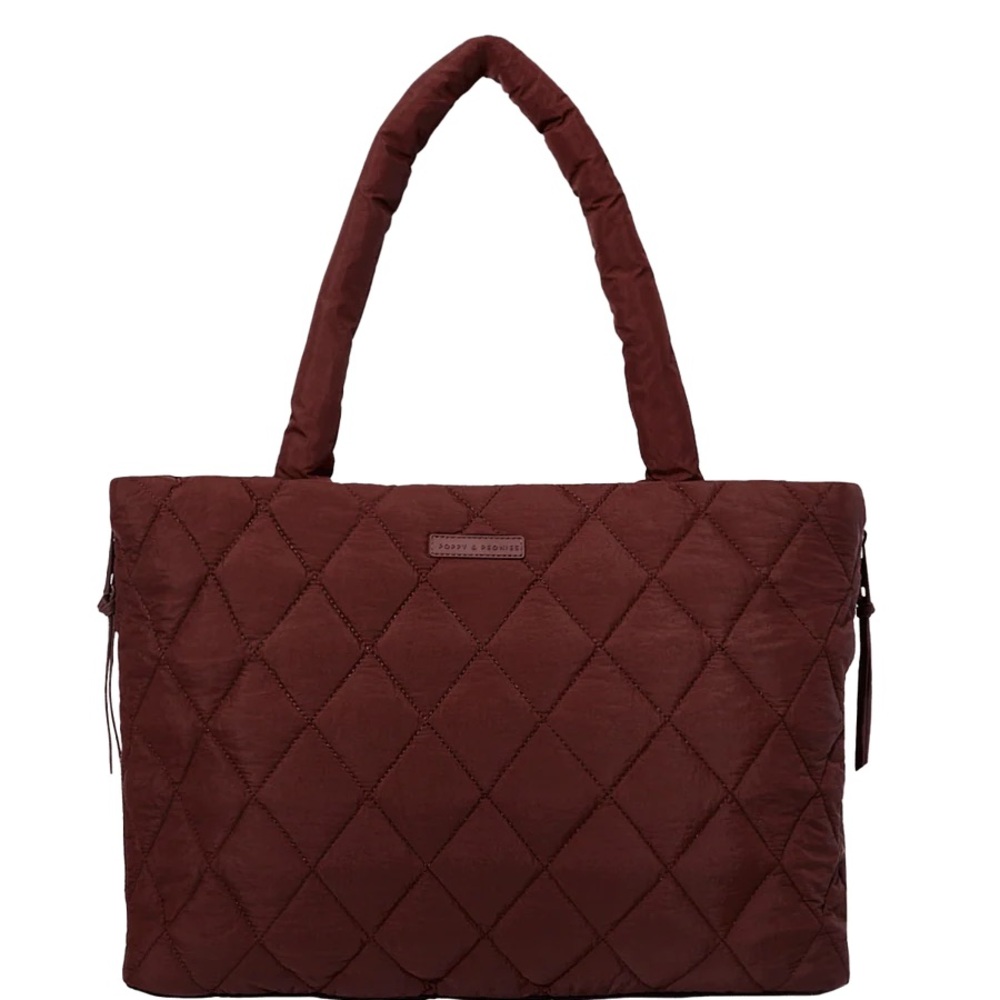 Poppy & Peonies Tote It - Espresso